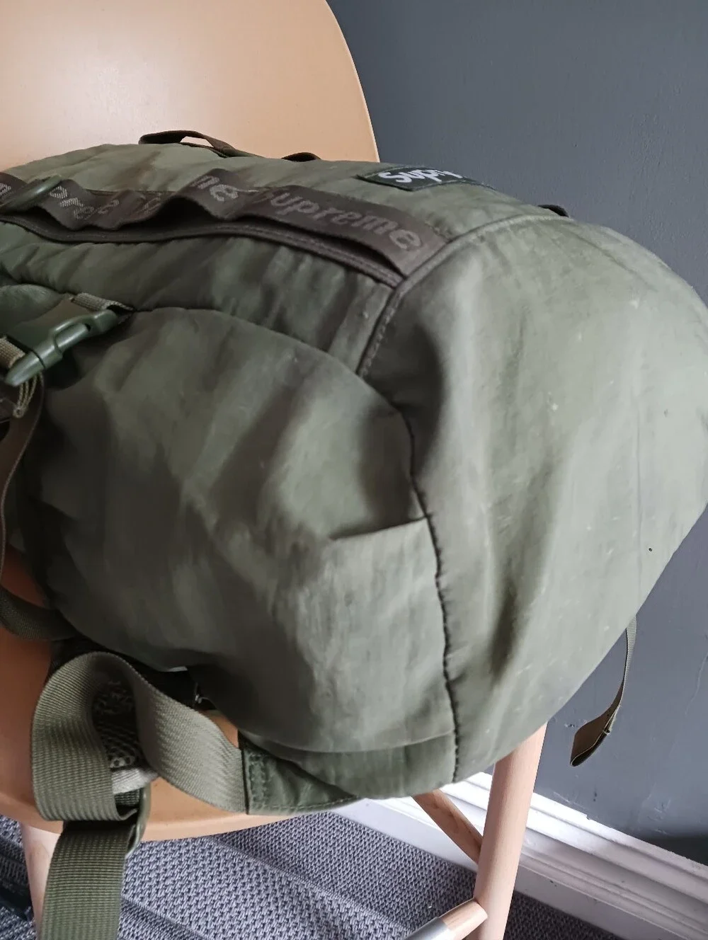 Supreme Olive Green Utility Tactical Backpack 19